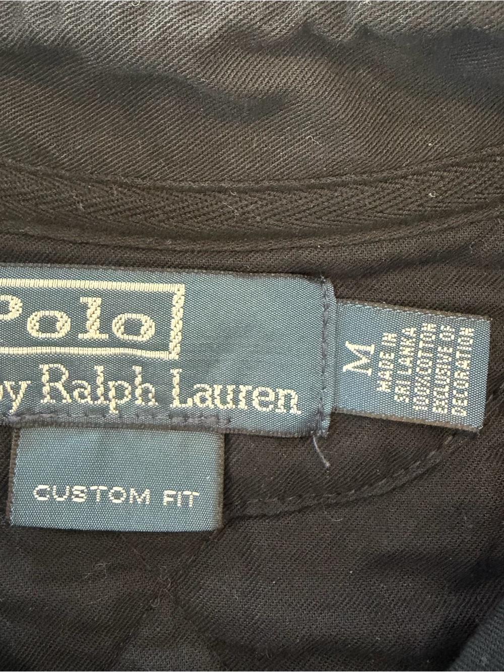 Vintage Polo Ralph Lauren Rugby shirt Men's Medium BIG PONY collared cotton - Picture 5 of 9